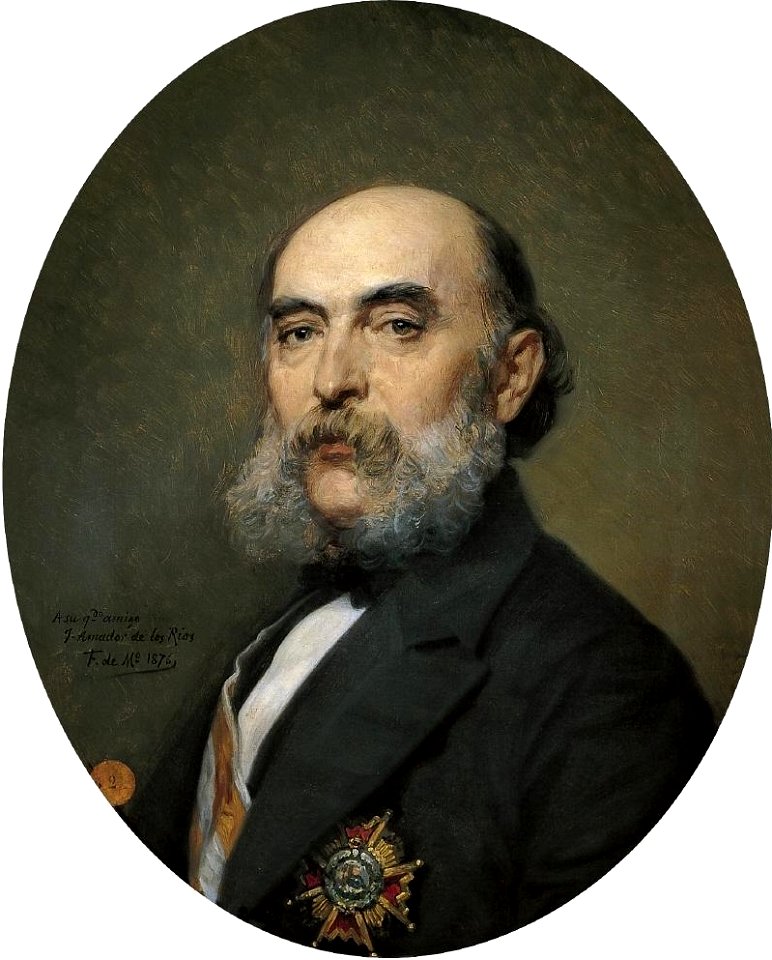 José Amador de los Ríos, por Federico de Madrazo (Real Academia de Bellas Artes de San Fernando)