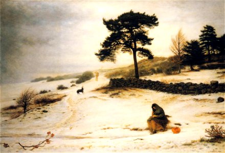 John Everett Millais - Blow, Blow Thou Winter Wind. Free illustration for personal and commercial use.