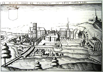 La ville de Coulommiers gravure de Chastillon de 1600