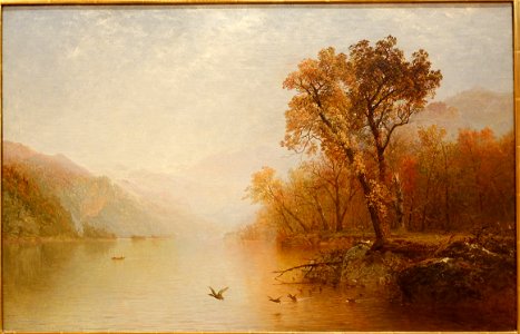 Lake George by John Frederick Kensett, c. 1860 AD, oil on canvas - Museo Nacional Centro de Arte Reina Sofía - DSC08687