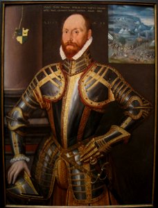 John Farnham, Gentleman-Pensioner to Elizabeth I, 1563, by Steven van der Meulen (active 1543-1563) - IMG 7427