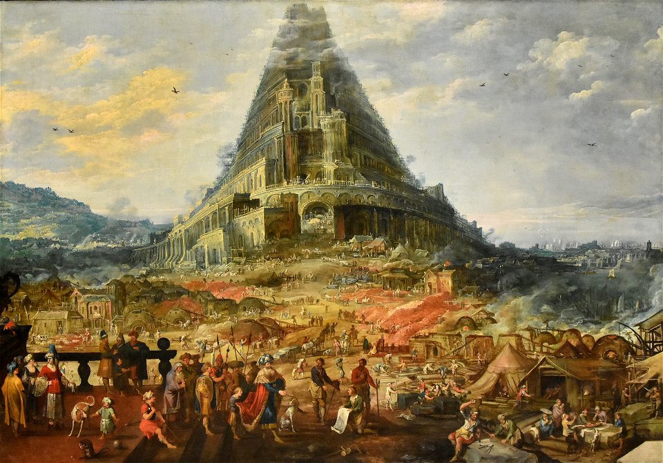 Joos de Momper (1564-1635) De Toren van Babel (figuren Frans Francken (II)) KMSKB 29-01-2019