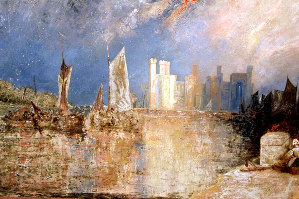 Joseph maillord william turner, il castello di carnaevon, 1830-35, 03