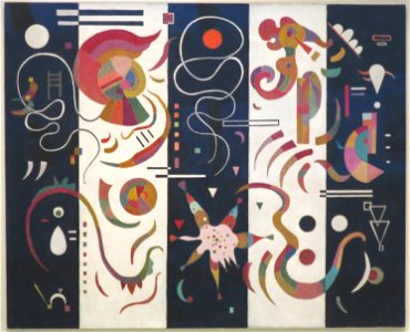 Striped by Wassily Kandinsky, 1934. Free illustration for personal and commercial use.