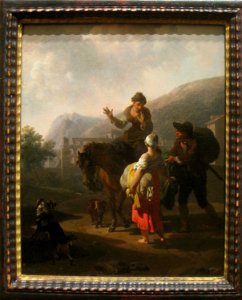 Landscape with Travelers by Nicolas Antoine Taunay (1755-1830) - IMG 7253. Free illustration for personal and commercial use.