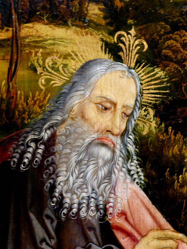 Lautensack, Paul — Erschaffung der Eva — detail God
