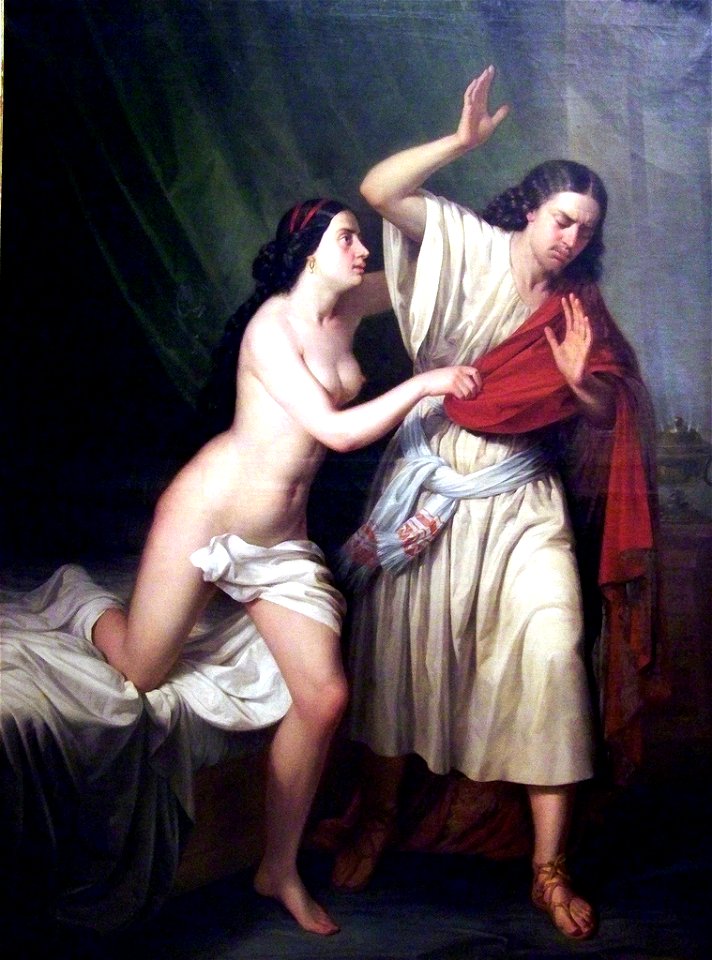 José y la mujer de putifar de Antonio María Esquivel