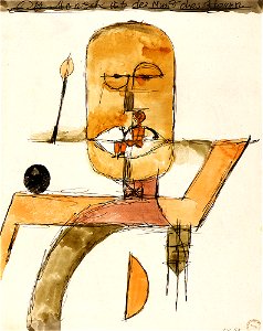 Klee, Der Mensch ist der Mund des Herrn. Free illustration for personal and commercial use.