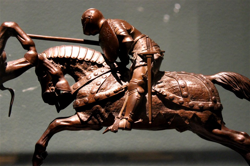 Le Combat du duc de Clarence et du champion du Dauphin - Émilien de Nieuwerkerke - MBA Lyon 2014 - détail 1