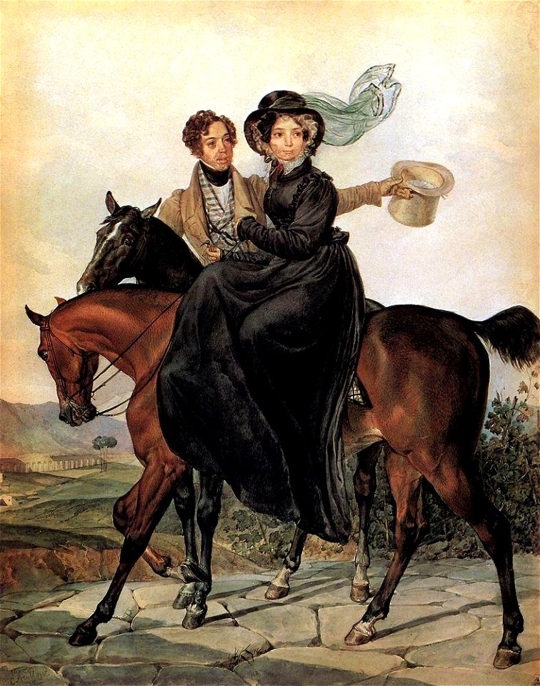 K. A. and M. Ya. Narishkin by Brullov