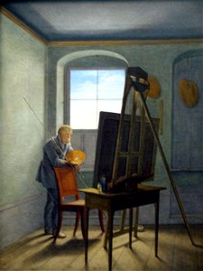 1812 Kersting Caspar David Friedrich im Atelier anagoria. Free illustration for personal and commercial use.
