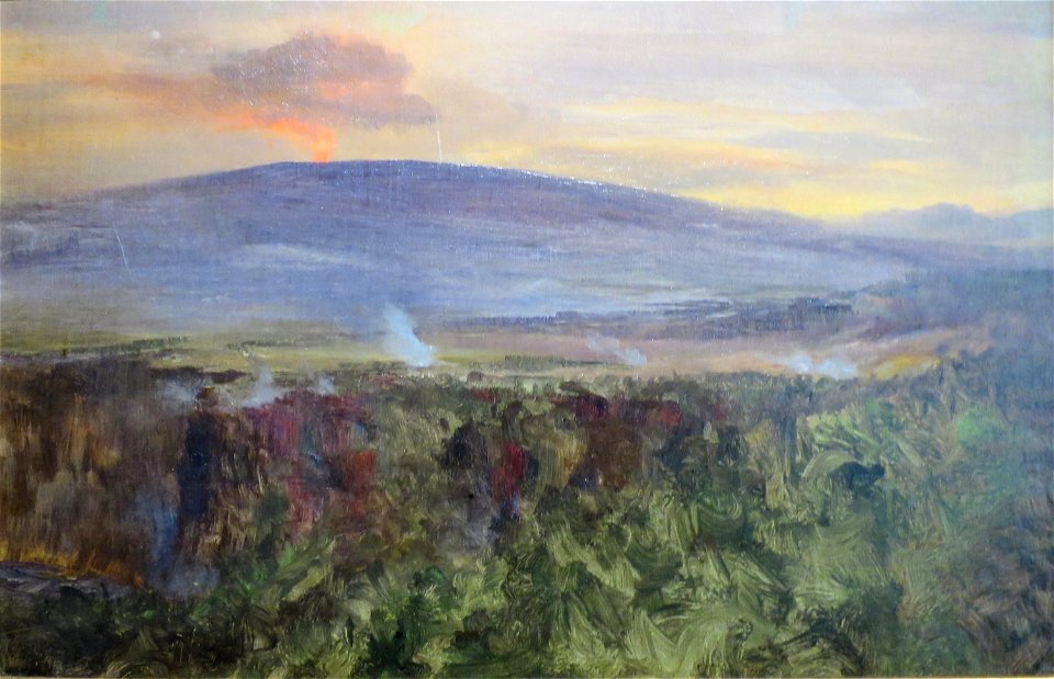 Kilauea eruption by D. Howard Hitchcock, Oahu Country Club