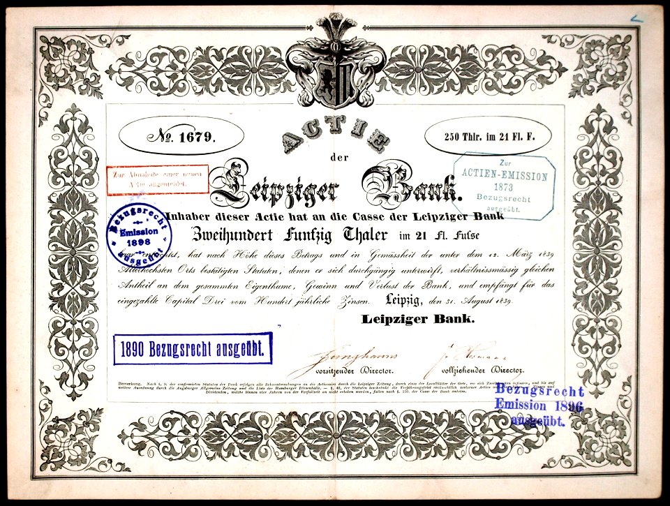 Leipziger Bank 1839