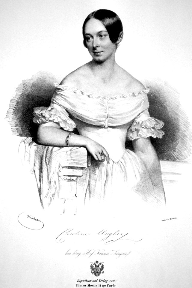 Karoline Unger.-Sabathier Litho