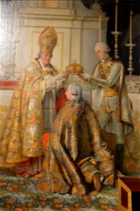 Krafft - Francis I being crowned King of Hungary in Buda in 1792 (detail)