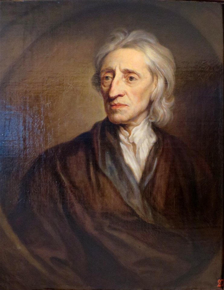 'John Locke' by Godfrey Kneller, 1697, Hermitage