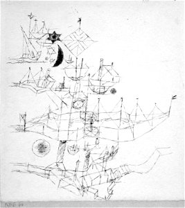 1916 Klee Schiffe mehrschichtig uebereinander anagoria