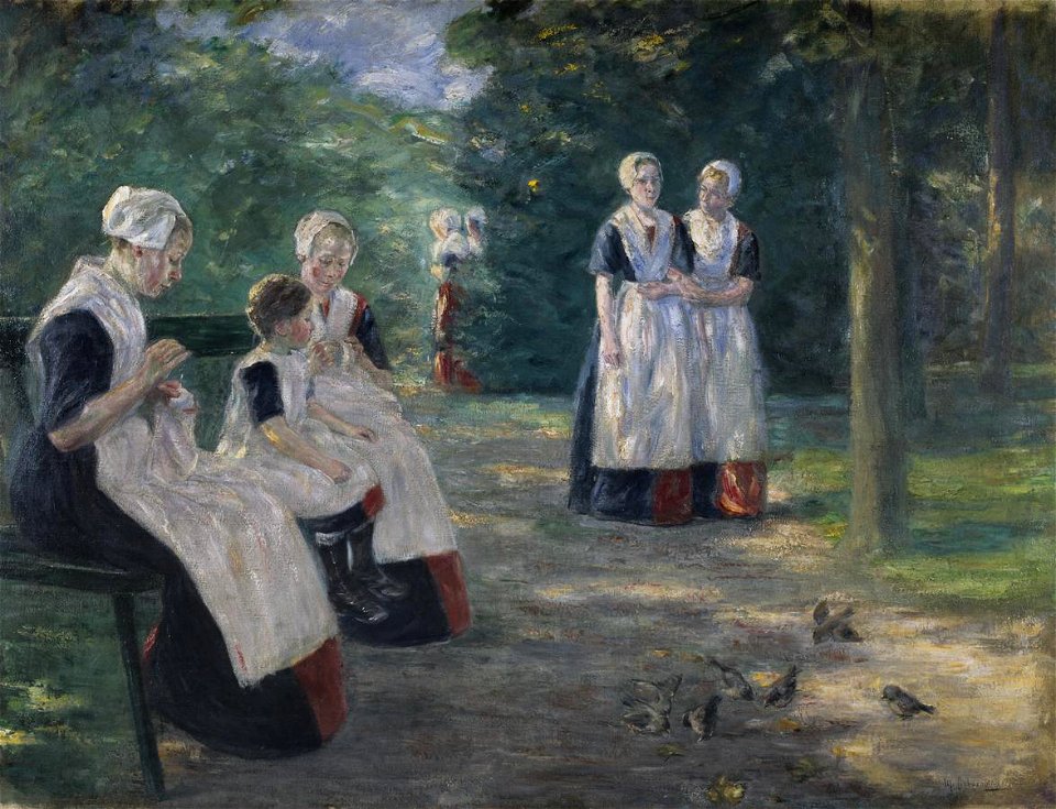 Liebermann, Le jardin de l'orphelinat communal de la ville d'Amsterdam ( Musée d'art moderne et contemporain de Strasbourg )