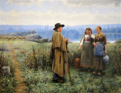 Daniel Ridgway Knight - 'An Idle Moment', c. 1890-95, High Museum