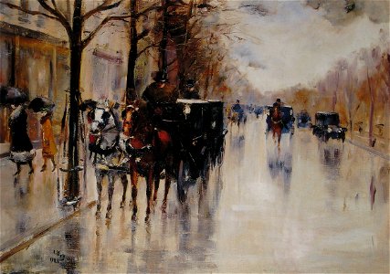 Lesser Ury 1922 Unter den Linden
