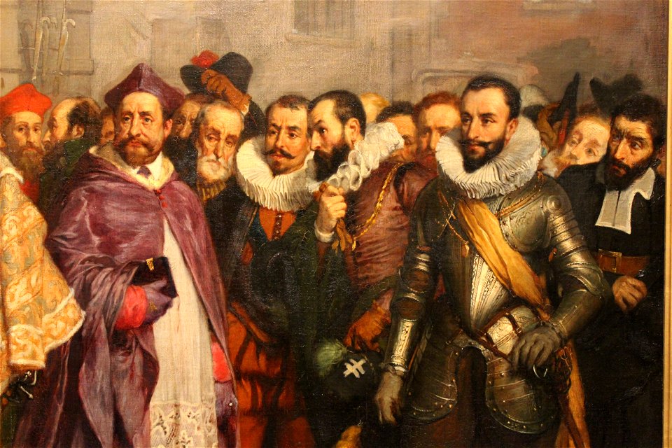La Rencontre d'Henri III et du duc de Guise - Pierre-Charles Comte - MBA Lyon 2014 - détail 7