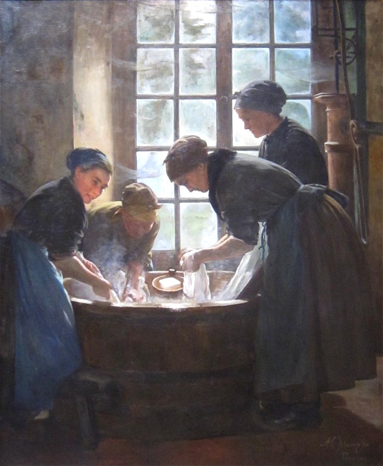 'In the Wash-house' by Anna Elizabeth Klumpke, 1888