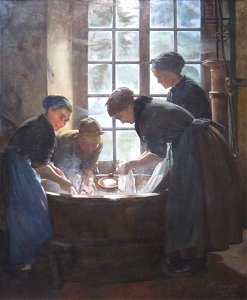 'In the Wash-house' by Anna Elizabeth Klumpke, 1888