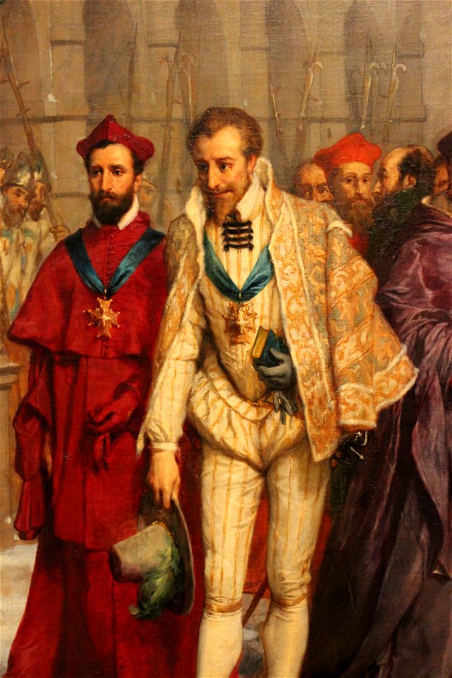 La Rencontre d'Henri III et du duc de Guise - Pierre-Charles Comte - MBA Lyon 2014 - détail 5