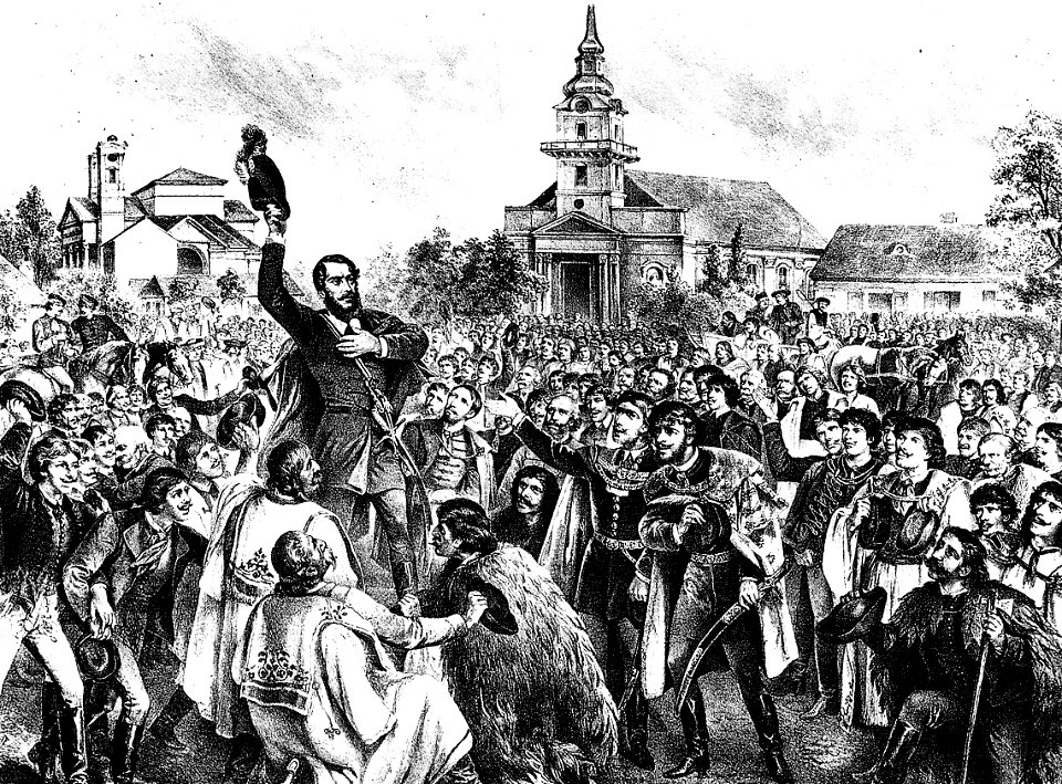 Kollarz Kossuth Cegléden 1848