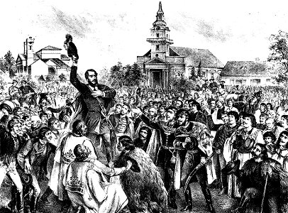 Kollarz Kossuth Cegléden 1848