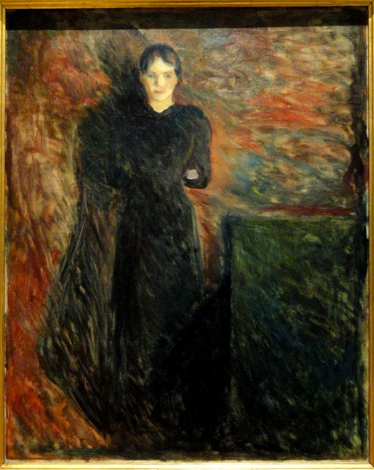 Lady in Black by Edvard Munch - Statens Museum for Kunst - DSC08233
