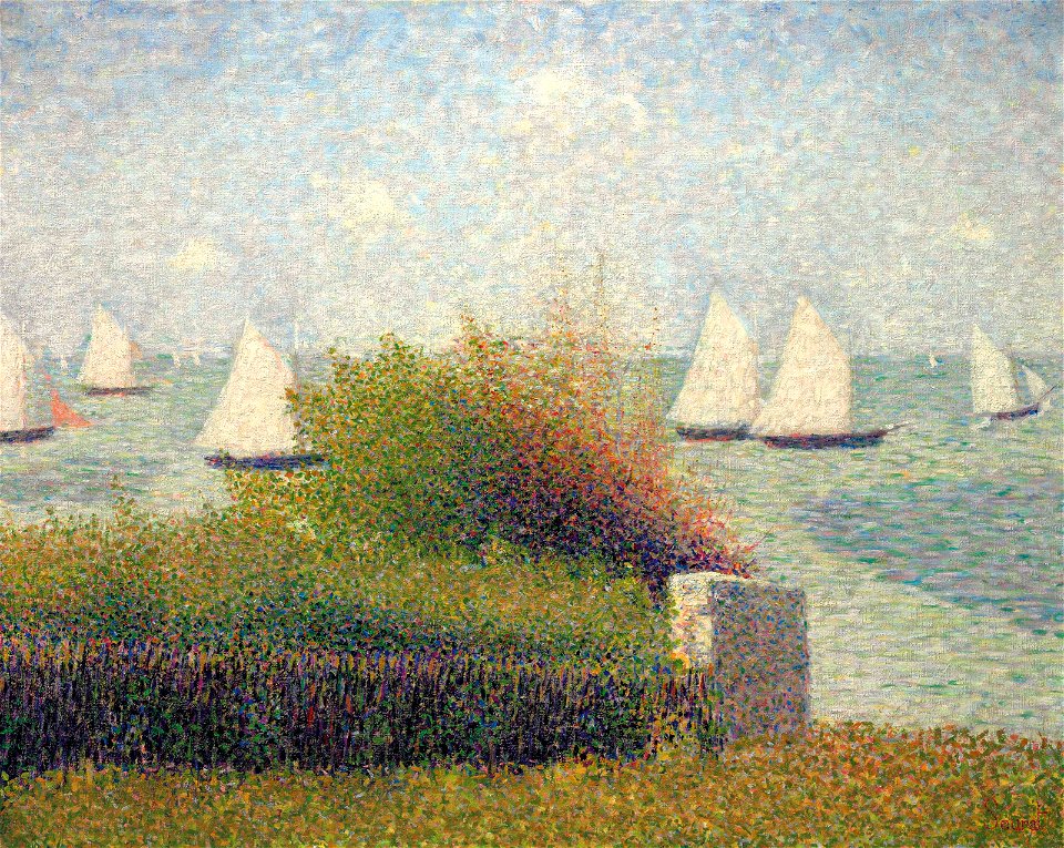 La rade de Grandcamp (Le port de Grandcamp)