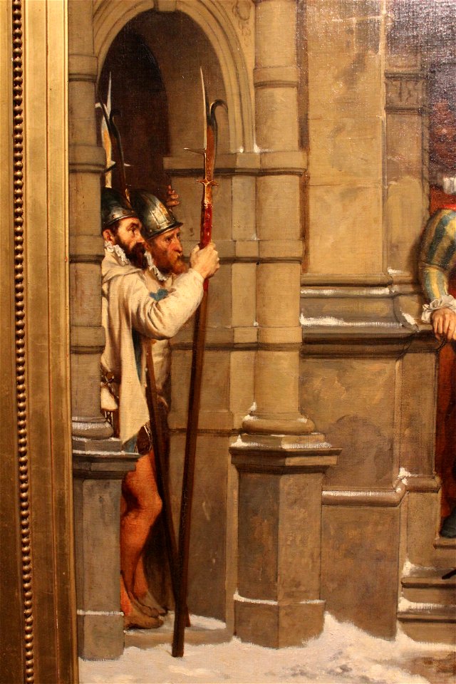 La Rencontre d'Henri III et du duc de Guise - Pierre-Charles Comte - MBA Lyon 2014 - détail 2