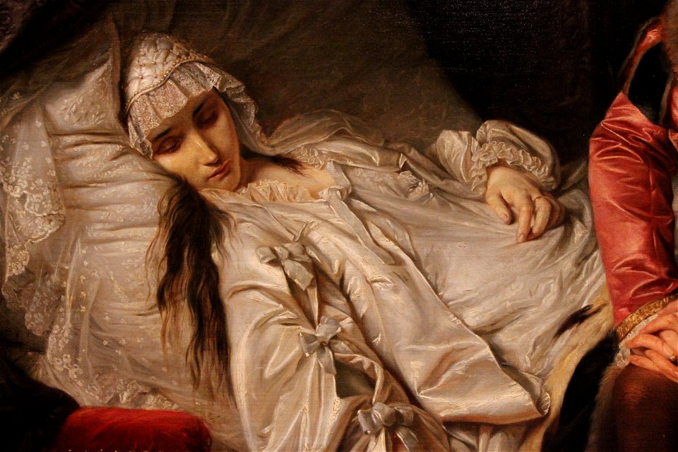 La Mort de Barbara Radziwiłł - Józef Simmler - MBA 2014 - détail 2