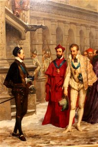La Rencontre d'Henri III et du duc de Guise - Pierre-Charles Comte - MBA Lyon 2014 - détail 3