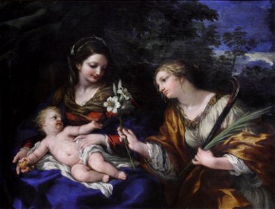La Vierge, l'Enfant Jésus et Sainte Martine