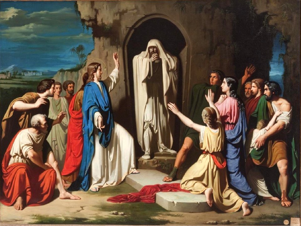 La resurrección de Lázaro (José Casado del Alisal)