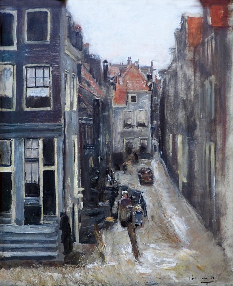 Liebermann Max Judengasse i Amsterdam Landesmuseum Hannover