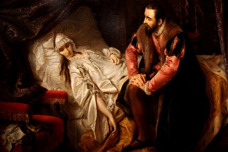 La Mort de Barbara Radziwiłł - Józef Simmler - MBA 2014 - détail 1