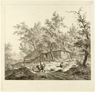 Landschap met een boerderij. NL-HlmNHA 1477 53011108