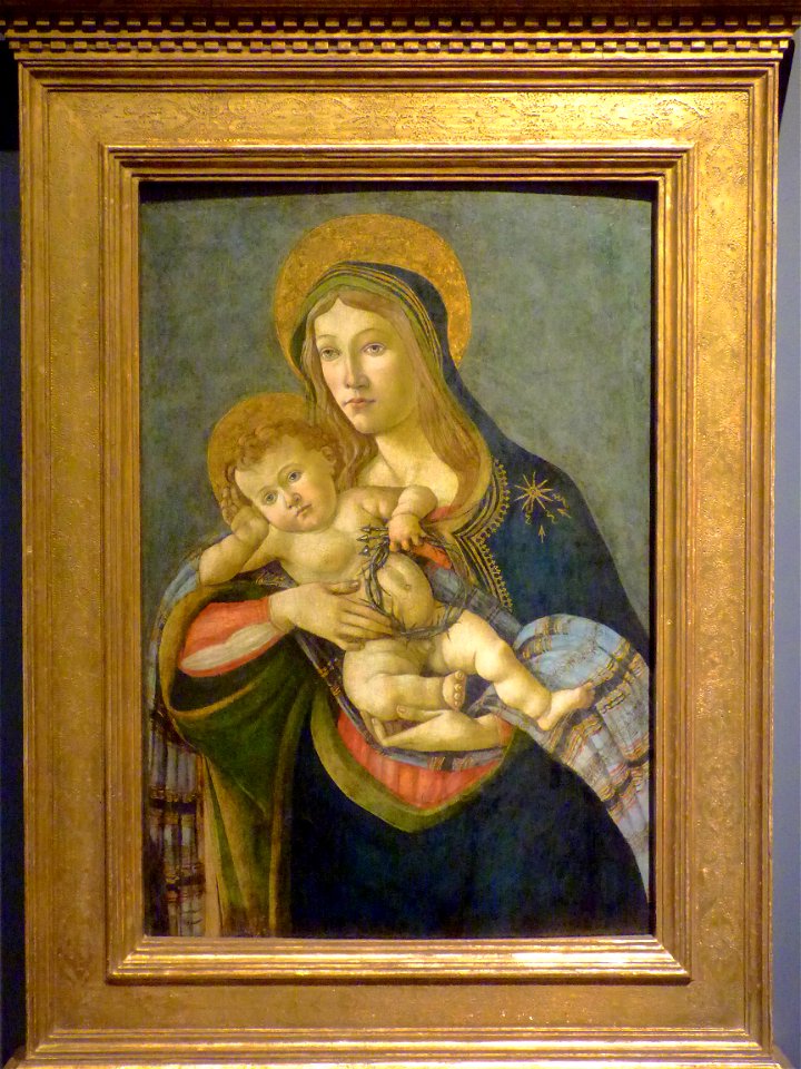 La Virgen y el Niño con la corona de espinas y tres clavos (Sandro Botticelli) (01)