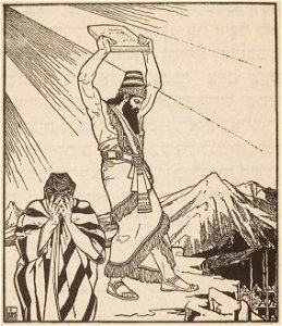 Lilien Moses destorying stone tablets