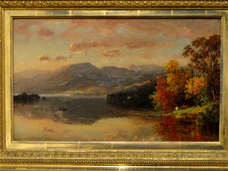 Lake George, Jasper Francis Cropsey, 1885 - Danforth Museum - Framingham, MA - DSC00325
