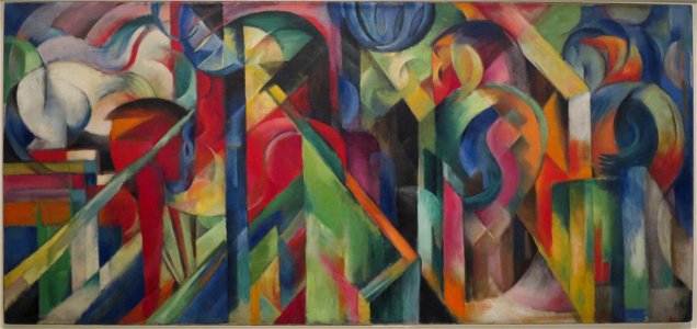 Stables by Franz Marc, 1913. Free illustration for personal and commercial use.