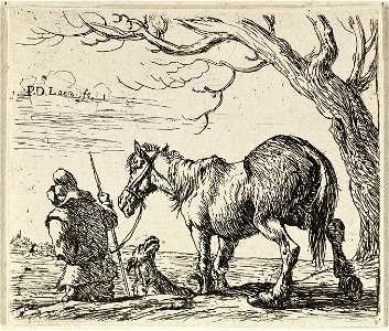 Boer met paard. NL-HlmNHA 1477 53009540