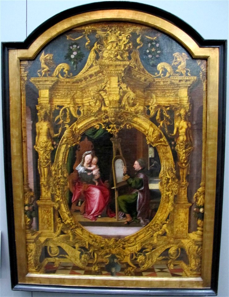 Lancelot blondeel, s. luca ritrae la vergine, 1545