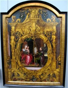 Lancelot blondeel, s. luca ritrae la vergine, 1545
