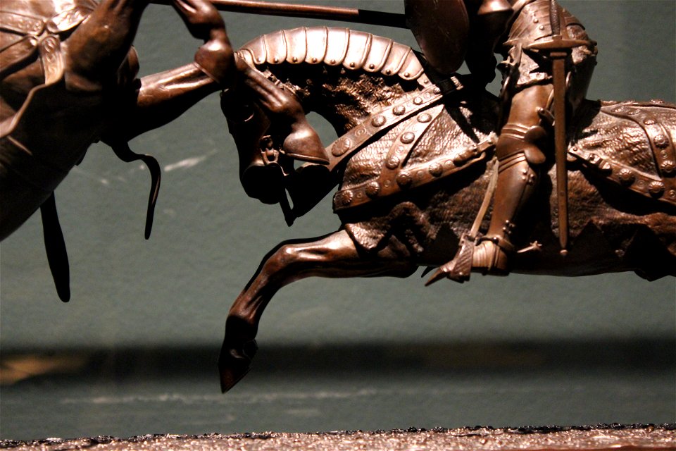 Le Combat du duc de Clarence et du champion du Dauphin - Émilien de Nieuwerkerke - MBA Lyon 2014 - détail 2