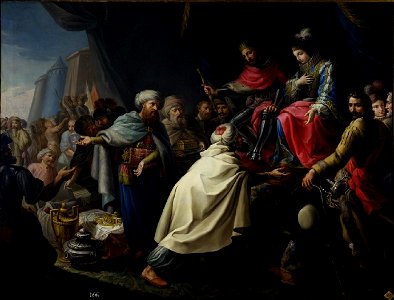 Los Reyes Católicos reciben la embajada del Rey de Fez