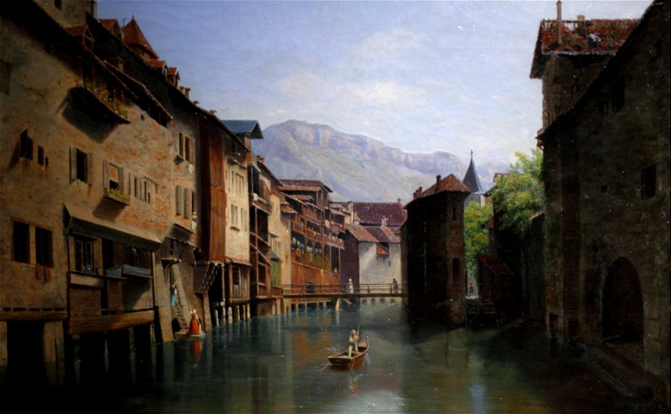 Le Thiou avant la construction des quais de 1854